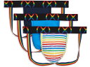 (取寄) 2XIST メンズ (X) スポーツ メッシュ プライド 3-パック ジョック ストラップ 2(X)IST men 2(X)IST (X) Sport Mesh Pride 3-Pack Jock Strap Varsity Navy/Electric Blue/Rainbow Stripe