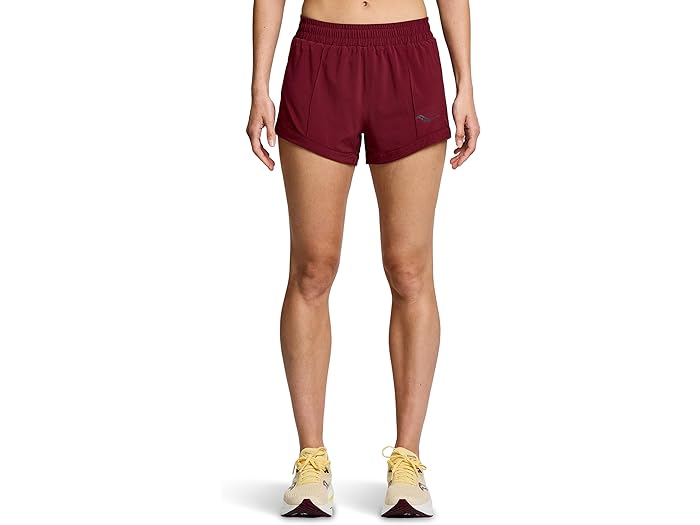 (取寄) サッカニー レディース アウトペース 3 ショーツ Saucony women Saucony Outpace 3" Shorts Sundown