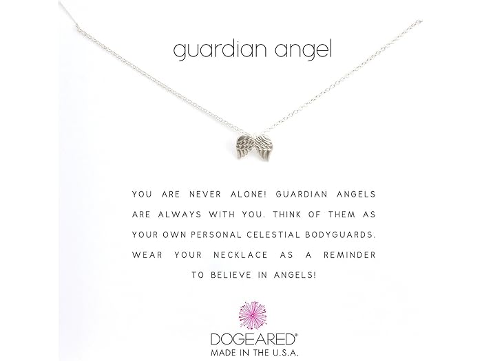 (取寄) ドギャード レディース ガーディアン エンジェル リマインダー ネックレス Dogeared women Dogeared Guardian Angel Reminder Necklace Sterling Silver