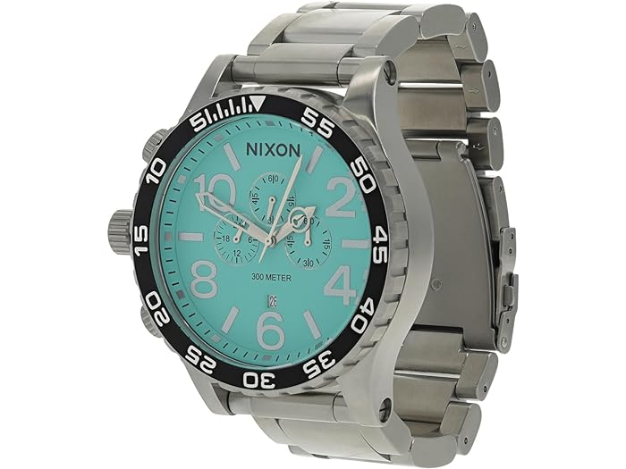 ニクソン 腕時計（メンズ） (取寄) ニクソン メンズ 51-30 クロノ Nixon men Nixon 51-30 Chrono Silver/Turquoise