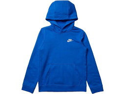 (取寄) ナイキ キッズ ボーイズ クラブ フリース プルオーバー パーカー Nike Kids boys Nike Kids Club Fleece Pullover Hoodie (Little Kids/Big Kids) Game Royal/White