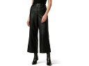 (取寄) ジョーズジーンズ レディース ザ ミア レザー クロップ トラウザーズ Joe 039 s Jeans women Joe 039 s Jeans The Mia Leather Crop Trousers Black