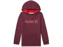 (取寄) ハーレー キッズ ボーイズ フリース プルオーバー パーカー (トドラー) Hurley Kids boys Hurley Kids Fleece Pullover Hoodie (Toddler) Dark Beetroot Heather