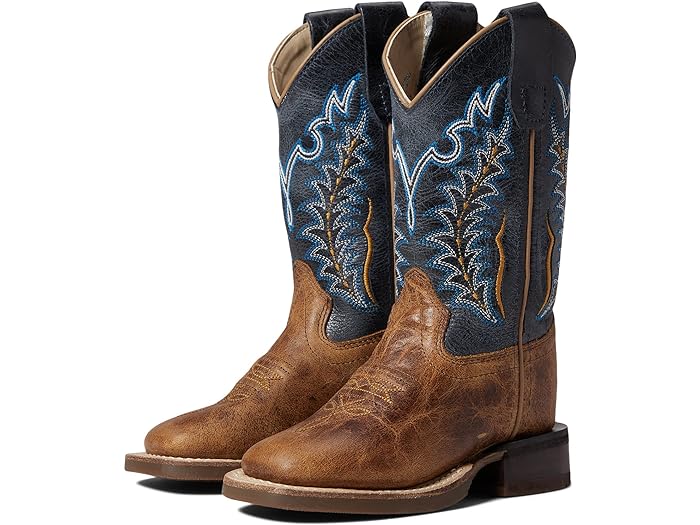 (取寄) オールドウェスト キッズブーツ ボーイズ コバルト (トドラー/リトル キッド) Old West Kids Boots boys Old West Kids Boots Cobalt (Toddler/Little Kid) Burnt Brown Foot/Cactus Navy Shaft