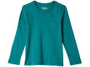 () #4LbY LbY GbZV |Pbg O X[u T-Vc (g LbY/rbO LbY) #4kids kids Essential Pocket Long Sleeve T-Shirt (Little Kids/Big Kids) Tidepool