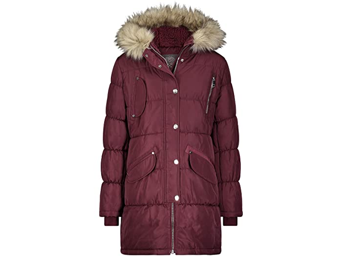 (取寄) ヴィンス ガールズ カムート ガールズ ウォーム フーデット パーカー コート ジャケット Vince girls Camuto Girls Warm Hooded Parka Coat Jacket Burgundy