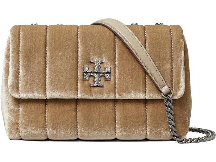 (取寄) トリーバーチ レディース キラ ベルネット スモール コンバーチブル ショルダー バッグ Tory Burch women Tory Burch Kira Velvet Small Convertible Shoulder Bag Classic Taupe