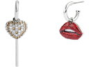 () R[` fB[X |bv `[ ~X}b` nM[Y COACH women COACH Lollipop Charm Mismatch Huggies Red/Rhodium