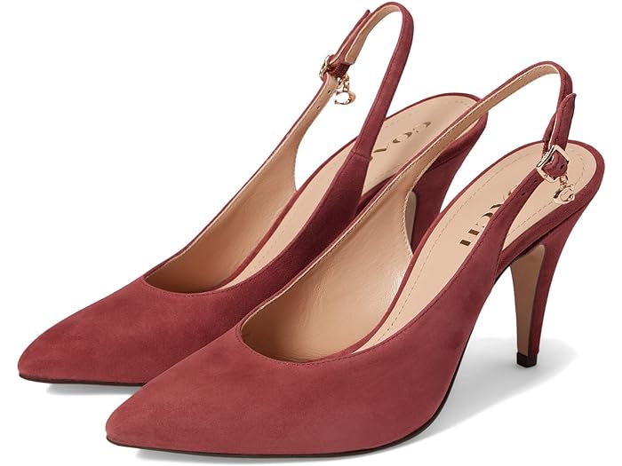 (取寄) コーチ レディース サットン スエード スリングバック ポンプ COACH women COACH Sutton Suede Slingback Pump Cherry