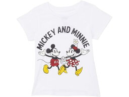 (取寄) マッド エンジン キッズ キッズ ミッキー アンド ミニー マウス Tシャツ シャツ Mad Engine Kids kids Mad Engine Kids Mickey and Minnie Mouse Tee Shirt (Little Kids/Big Kids) White/Red Glitter