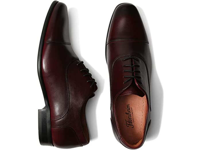 () t[VC Y |XeB[m Lbv gD Florsheim men Postino Cap Toe Wine Smooth