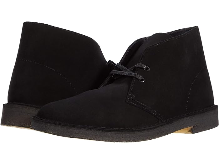 () N[NX Y V[Y C fU[g u[c Clarks men Desert Boot Black Suede 1