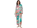 (取寄) ナトリ レディース オリエント エクスプレス サテン Pj セット Natori women Natori Orient Express Satin PJ Set Teal Combo