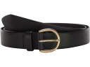(取寄) メイドウェル レディース ミディアム パーフェクト レザー ベルト Madewell women Medium Perfect Leather Belt True Black(4)