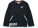 (取寄) ナイキ キッズ ボーイズ NSW イルミネート フリース クルー スウェットシャツ (リトル キッズ) Nike Kids boys Nike Kids NSW Illuminate Fleece Crew Sweatshirt (Little Kids) Black