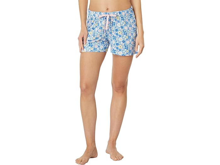 () CtCYObh fB[X hStC t[ p^[ CgEFCg X[v V[c Life is Good women Life is Good Dragonfly Floral Pattern Lightweight Sleep Shorts Cornflower Blue