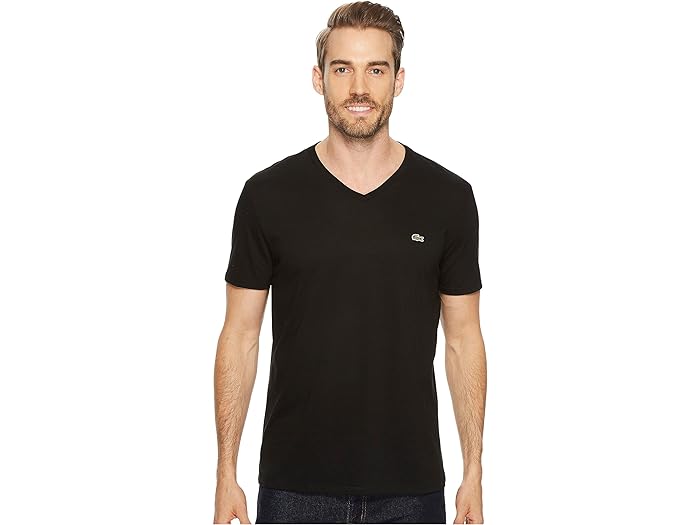 () 饳  硼 ꡼ V-ͥå ԥ 㡼 ƥ Lacoste men Short Sleeve V-N...
