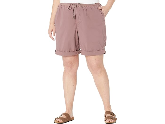 (取寄) エルエルビーン レディース プラス サイズ リップストップ プル-オン ショーツ L.L.Bean women L.L.Bean Plus Size Ripstop Pull-On Shorts Smoky Mauve 1