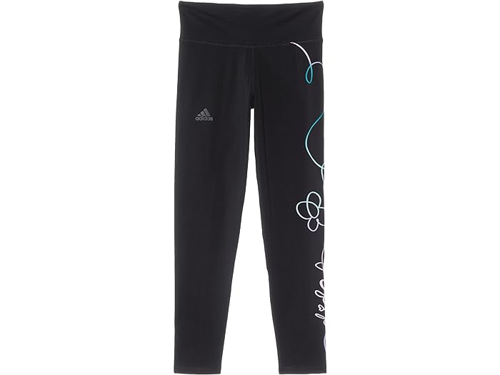 (取寄) アディダス キッズ ガールズ リニア グラフィック タイツ (ビッグ キッズ) adidas Kids girls adidas Kids Linear Graphic Tights (Big Kids) Black Multi