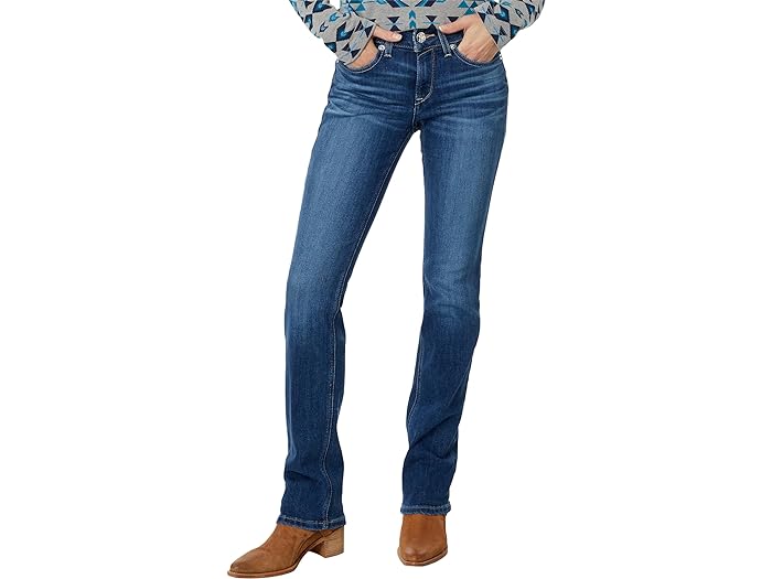 () ꥢå ǥ ꥢ ѡե 饤 ӡ ȥ졼 å  Ariat women Ariat Real Perfect Rise Abby Straight Leg Jeans Mackenzie