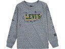 () [oCX LbY {[CY O X[u OtBbN T-Vc (rbO LbY) Levi's Kids boys Levi's Kids Long Sleeve Graphic T-Shirt (Big Kids) Gargoyle Cloud Heather