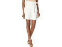カルバン・クライン ベルト（レディース） (取寄) カルバンクライン レディース ショーツ ウィズ ボタン ディテール アンド ベルト Calvin Klein women Calvin Klein Shorts with Button Detail and Belt Soft White