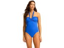 () V[tH[ fB[X z^[ oW s[X XCX[c Seafolly women Seafolly Halter Plunge One-Piece Swimsuit Eco Collective Azure