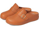 (取寄) フィットフロップ レディース シュブ バックル-ストラップ レザー クロッグス FitFlop women FitFlop Shuv Buckle-Strap Leather Clogs Light Tan