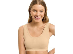 (取寄) ハンロ レディース タッチ フィーリング クロップ トップ パッテッド Hanro women Hanro Touch Feeling Crop Top Padded Beige