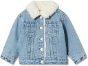 (取寄) マンゴ キッズ ガールズ リサ フォー シアリング ジャケット (インファント/トドラー/リトル キッズ) MANGO Kids girls MANGO Kids Lisa Faux Shearling Jacket (Infant/Toddler/Little Kids) Mid Denim