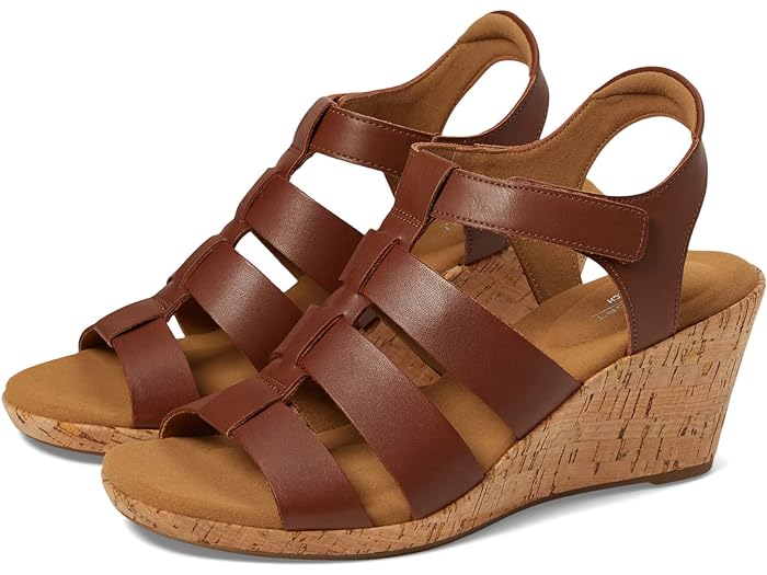 ロックポート ハイヒール (取寄) ロックポート レディース ブライアー ニュー グラディエーター Rockport women Rockport Briah New Gladiator Tan Leather