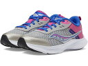 (取寄) サッカニー キッズ ガールズ アクソン 3 (リトル キッド/ビッグ キッド) Saucony Kids girls Saucony Kids Axon 3 (Little Kid/Big Kid) Grey/Fuchsia