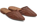 () o[fB[Y fB[X X U[ ~[ Birdies women Birdies Swan Leather Mule Cognac Woven