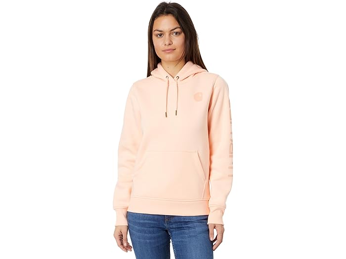 (取寄) カーハート レディース クラークスバーグ プルオーバー スウェットシャツ Carhartt women Carhartt Clarksburg Pullover Sweatshirt Tropical Peach