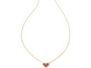 () PhXRbg fB[X A pF NX^ n[g lbNX Kendra Scott women Kendra Scott Ari Pave Crystal Heart Necklace Gold Red Crystal