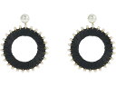 (取寄) ケイトスペード レディース フランチェスカ ドロップ フープス イヤリングス Kate Spade New York women Kate Spade New York Francesca Drop Hoops Earrings Black Multi