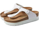 ギゼ (取寄) ビルケンシュトック レディース パピリオ バイ ギゼ プラットフォーム サンダル - ビーガン Birkenstock women Birkenstock Papillio by Birkenstock Gizeh Platform Sandal - Vegan White