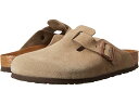 (取寄) ビルケンシュトック ボストン ソフト フットベッド - スエード (ユニセックス) Birkenstock Boston Soft Footbed - Suede (Unisex) Taupe Suede