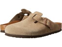 (取寄) ビルケンシュトック ボストン ソフト フットベッド - スエード (ユニセックス) Birkenstock Birkenstock Boston Soft Footbed - Suede (Unisex) Taupe Suede