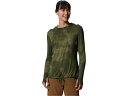 (取寄) マウンテンハードウェア レディース クレーター レイク ロング スリーブ パーカー Mountain Hardwear women Mountain Hardwear Crater Lake Long Sleeve Hoodie Surplus Green Pines Camo