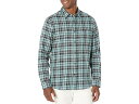 () BX Y o[N[ vCh O X[u Vince men Vince Berkeley Plaid Long Sleeve Teal Shore