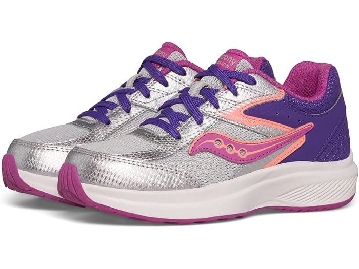 (取寄) サッカニー キッズ キッズ コーヒージョン KDZ (リトル キッド/ビッグ キッド) Saucony Kids kids Saucony Kids Cohesion KDZ (Little Kid/Big Kid) Purple/Silver/Pink