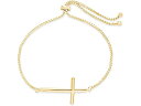 () X^[O tH[Go[ fB[X |bV NX { uXbg Sterling Forever women Sterling Forever Polished Cross Bolo Bracelet Gold