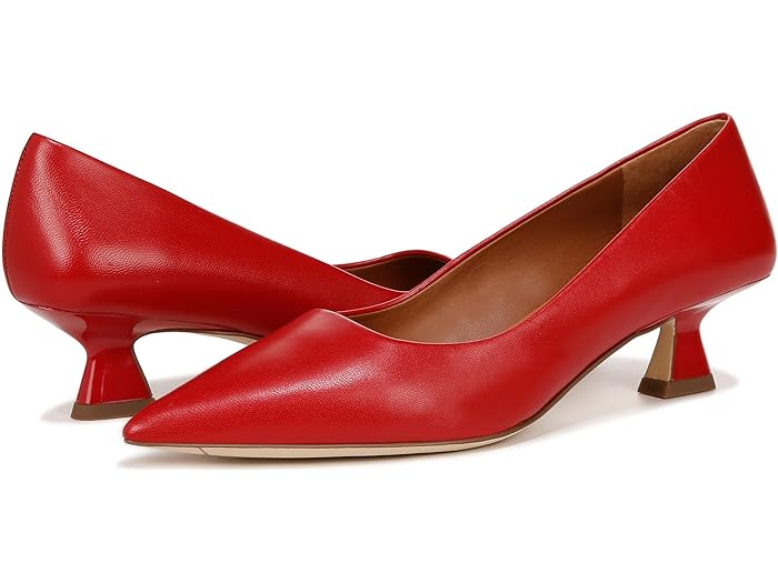 () tR Tg fB[X fB[o |Cebh gD Lg q[ |v Franco Sarto women Franco Sarto Diva Pointed Toe Kitten Heel Pump Cherry Red Leather