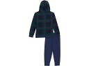 (取寄) ジョーダンキッズ ボーイズ エッセンシャル プレイド プルオーバー セット (トドラー) Jordan Kids boys Jordan Kids Essentials Plaid Pullover Set (Toddler) Obsidian 2