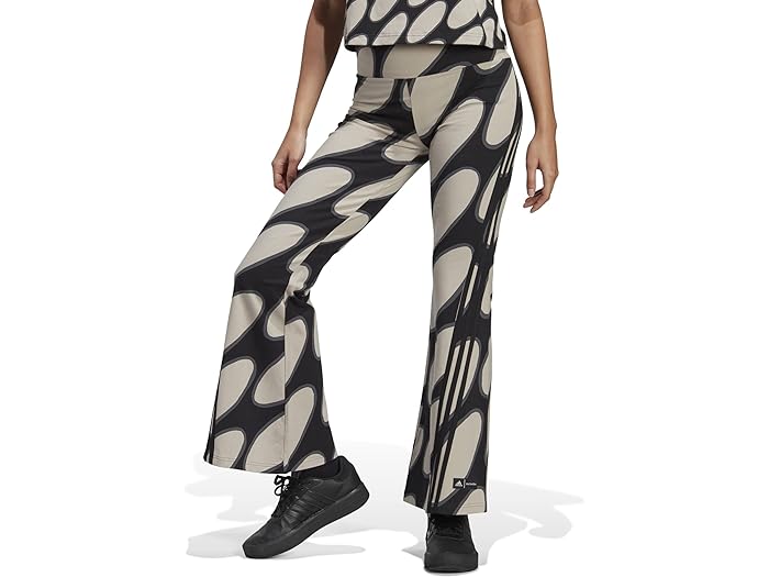 (取寄) アディダス レディース マリメッコ フューチャー アイコン 3ストライプ レギンス adidas women adidas Marimekko Future Icon 3-Stripes Leggings Light Brown/Black/Grey