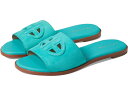 () R[n[ fB[X t S XCh T_ Cole Haan women Cole Haan Flynn Logo Slide Sandal Turquoise Suede