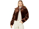 (取寄) ブランクニューヨーク レディース フォー ファー ボンバー イン セルフ ケア Blank NYC women Blank NYC Faux Fur Bomber in Self Care Brown