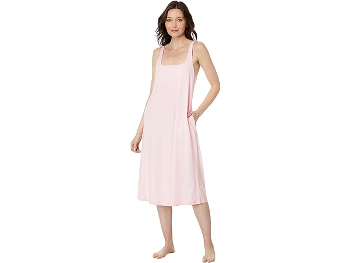 () XL fB[X I[KjbN Rbg `[ V~[Y EBY VFt u Skin women Skin Organic Cotton Char Chemise with Shelf Bra Pearl Pink