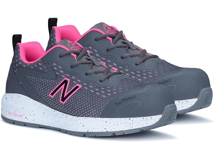 (取寄) ニューバランス スニーカーワーク＆セーフティ レディース ロジック コンプ トゥ エー PR SR シューズ 靴 New Balance Work & Safety women シューズ 靴 New Balance Work & Safety Logic Comp Toe EH PR SR Grey/Pink